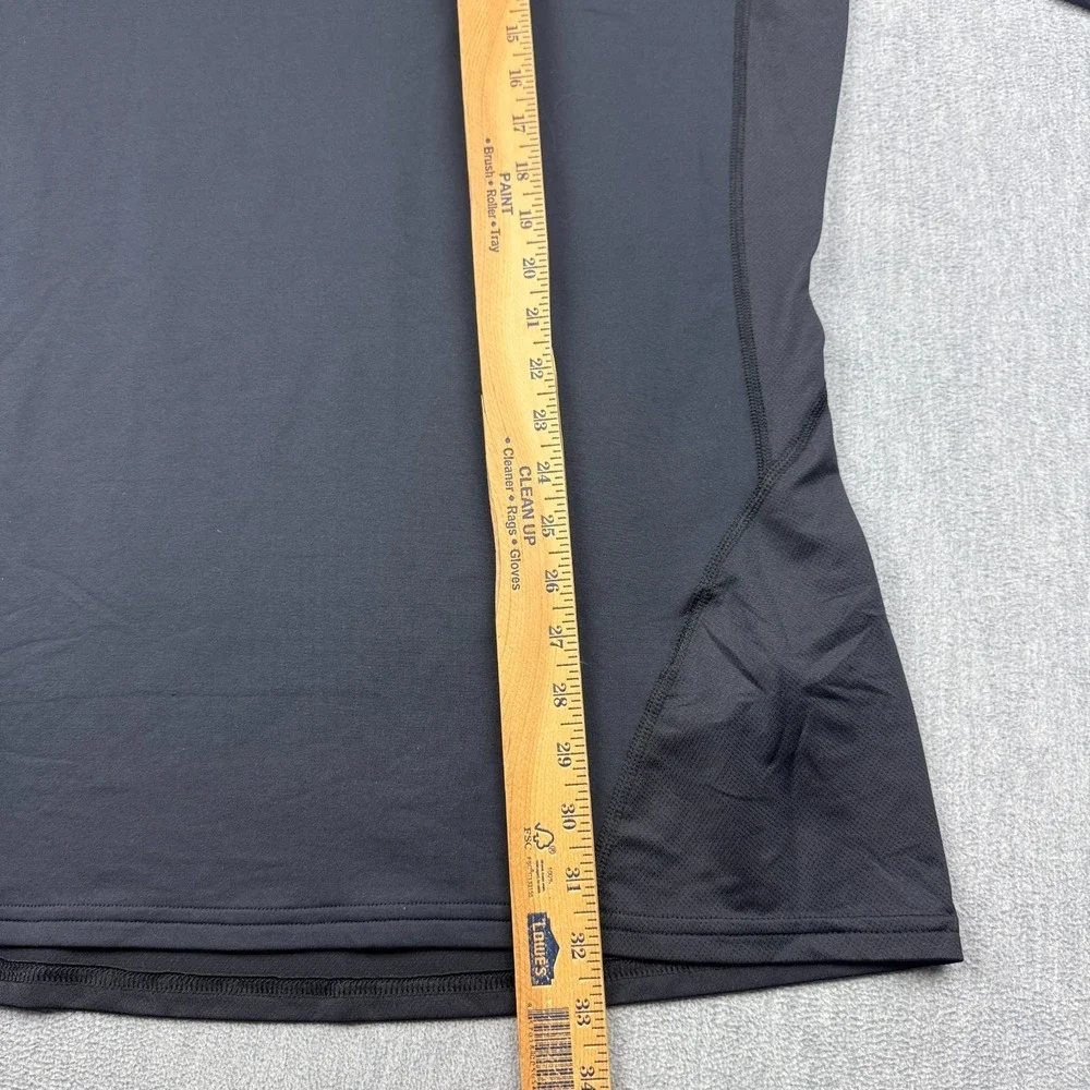 Under Armour T Shirt Mens 2XL XXL Black Fitted Mock Neck Cold Gear Baselayer NWT